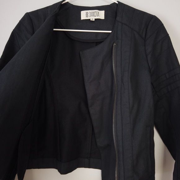 BB Dakota Moto Canvas Twill Jacket Size Small - Picture 8 of 8